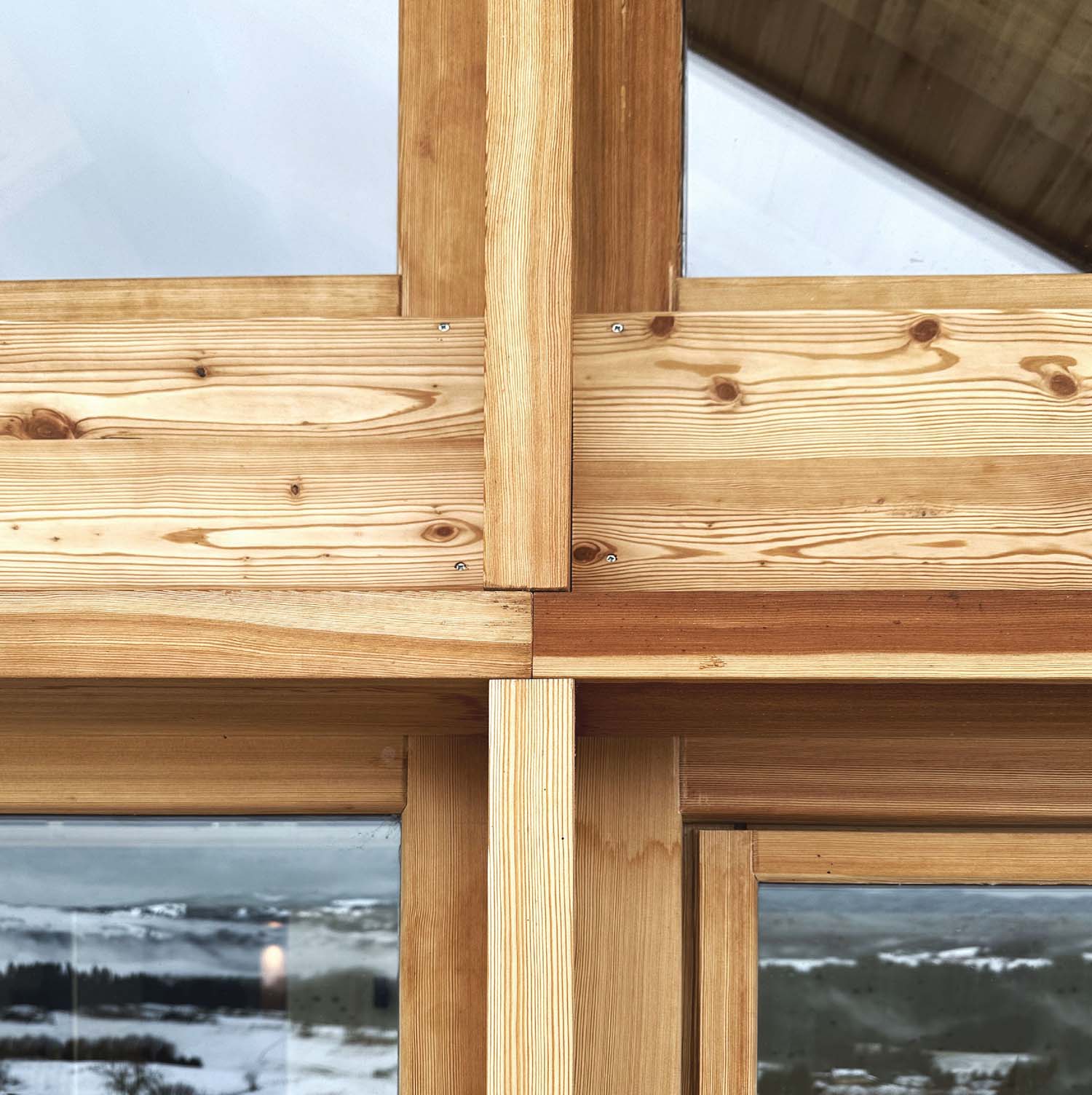 Prospetto ovest e sezione B-B' del progetto della casa