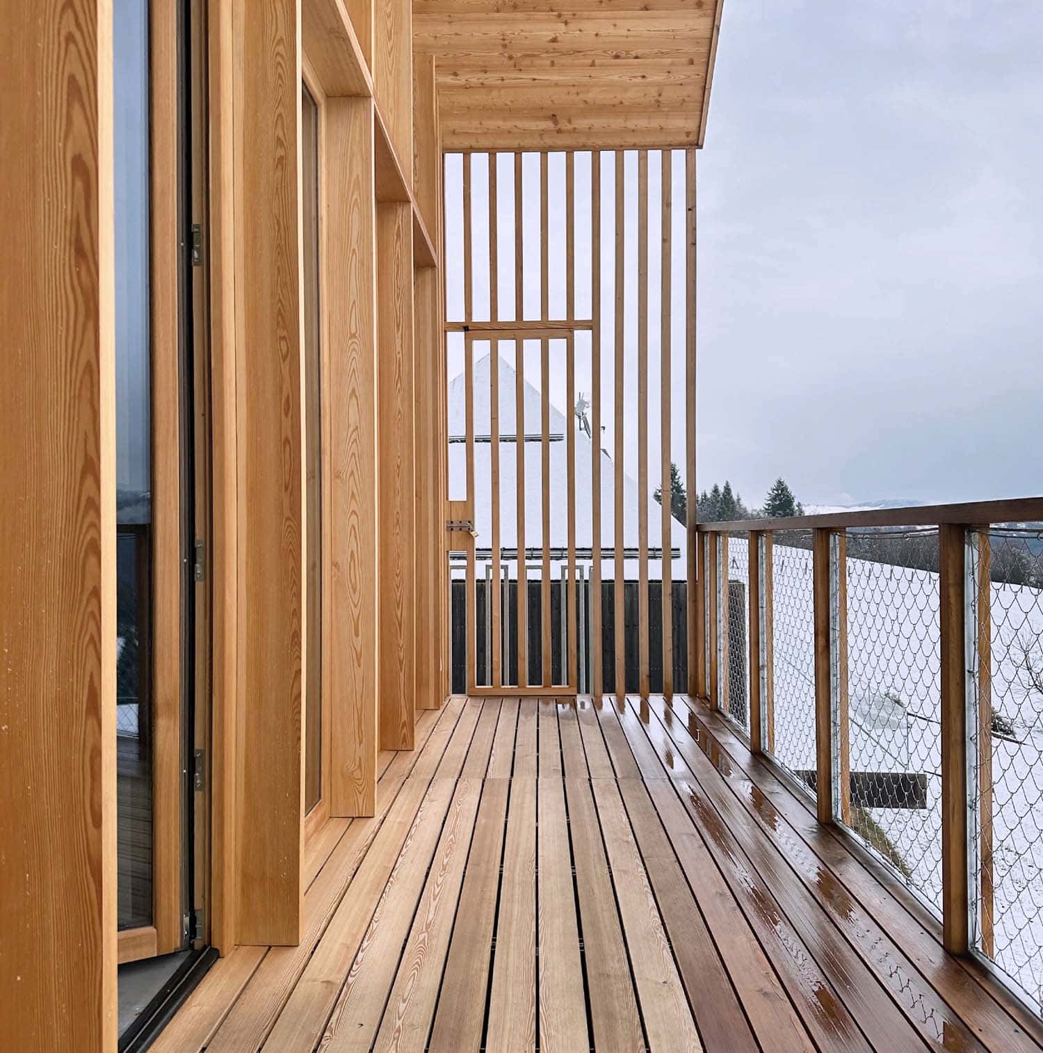 Pianta piano terra e primo piano della casa sull'Altopiano di Asiago