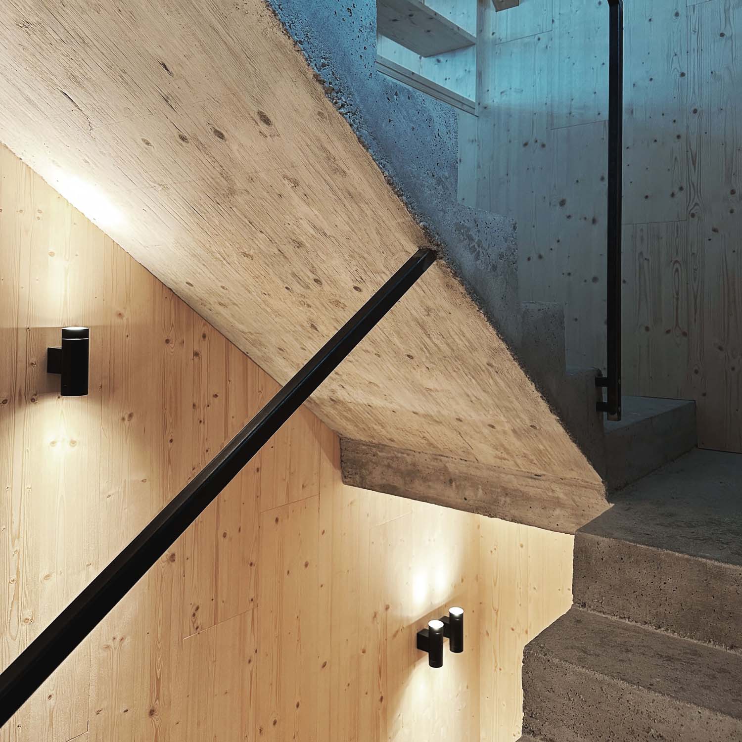 Modellino architettonico, vista laterale della casa a Roana