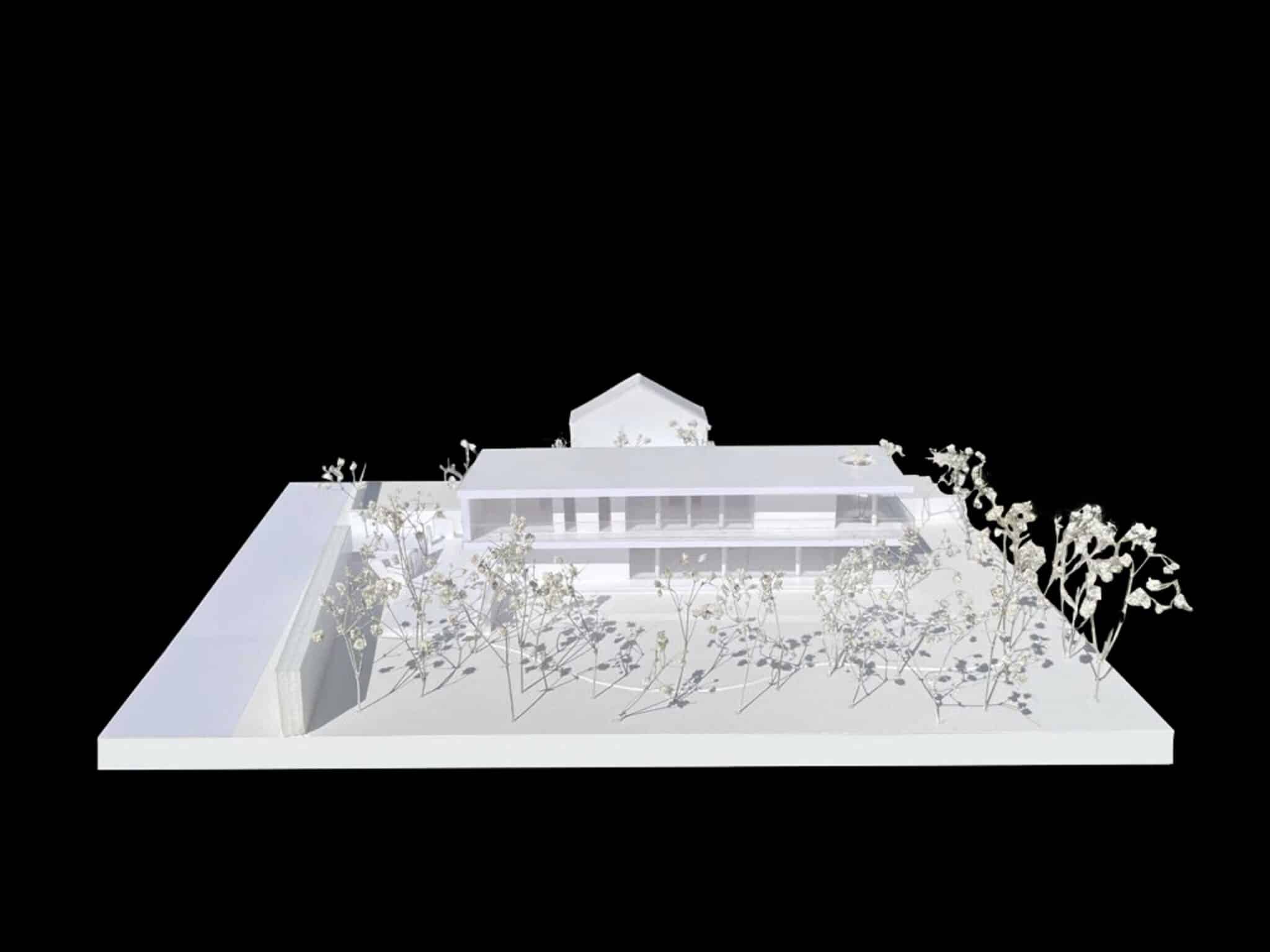 Pianta piano terra del progetto Villa Razionalista a Padova